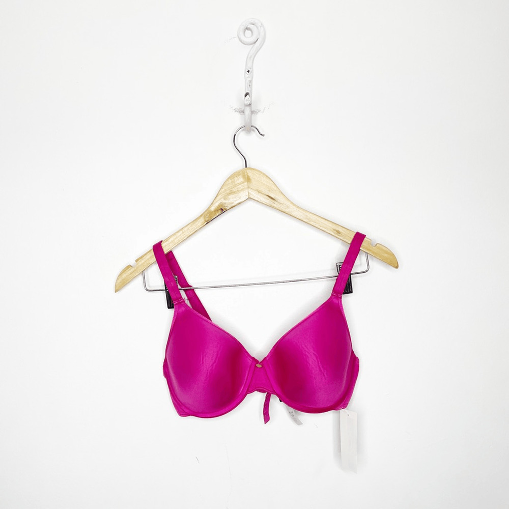 CHANTELLE C ESSENTIAL FULL COVERAGE SMOOTH BRA PINK C38160 womens 32D